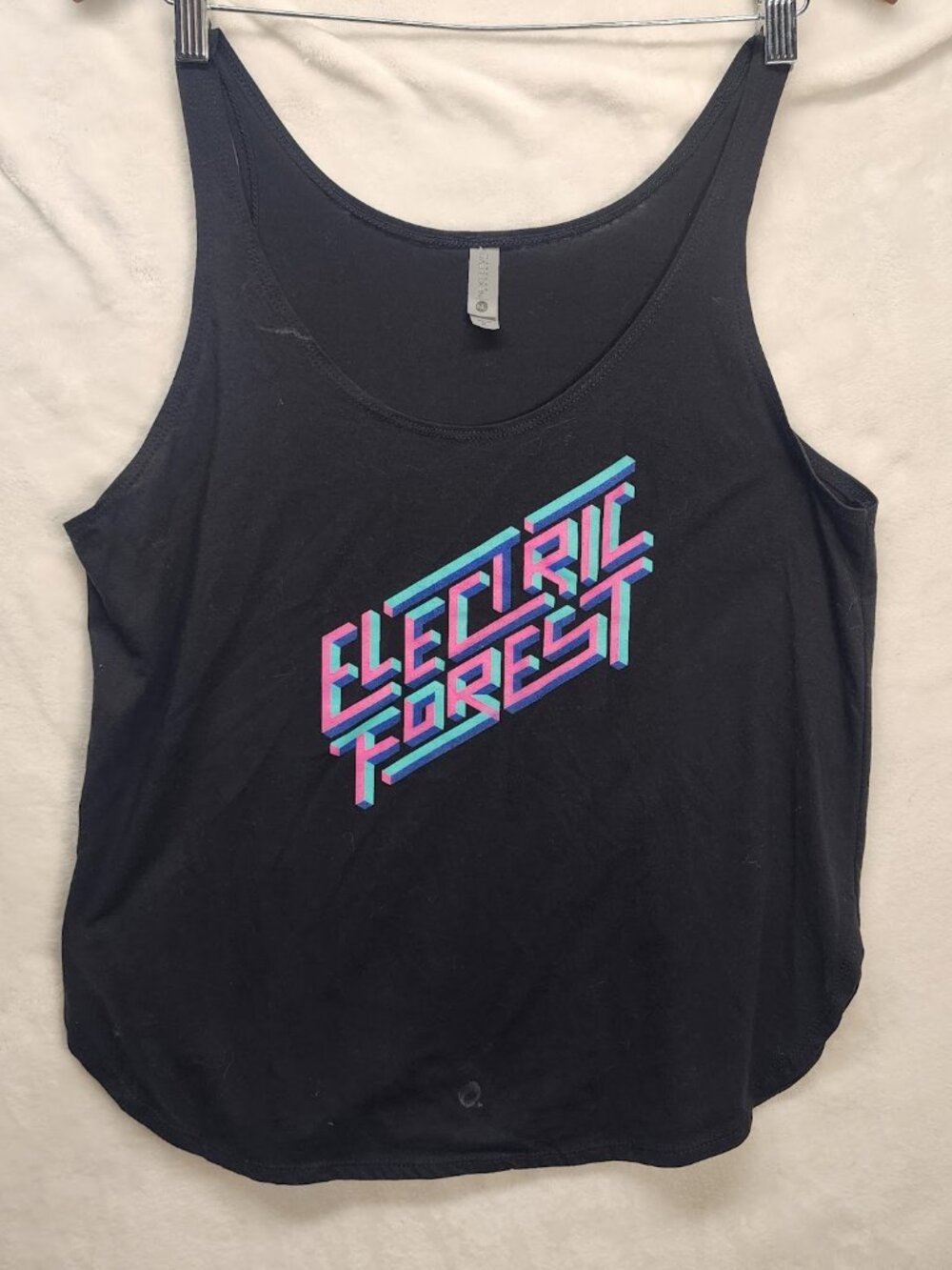 Electric Forest TankTop Womens XL Lightweight Black